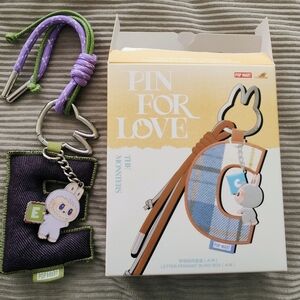 Pin for Love The Monsters Letter Keychain E